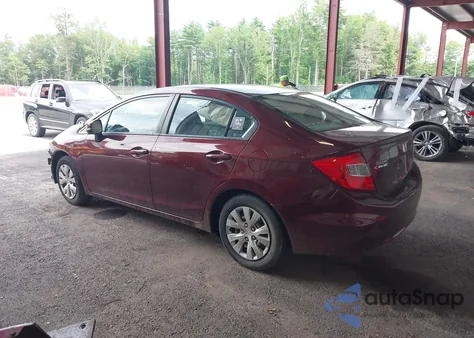 2012 Honda Civic Lx from USA, damaged, VIN 2HGFB2F54CH546417